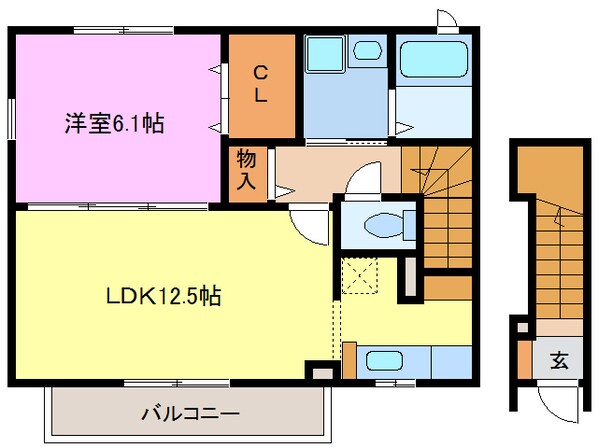 ラフレシールの物件間取画像